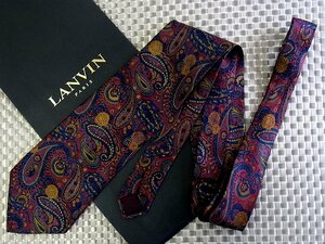 ♪32435D♪状態並品【ペイズリー 柄】ランバン【LANVIN】ネクタイ