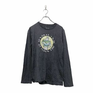 TOYSTORY 長袖 ロゴ Tシャツ キッズ XL トイストーリー グレー プリント ロングスリーブ 古着卸 アメリカ仕入 a604-5745