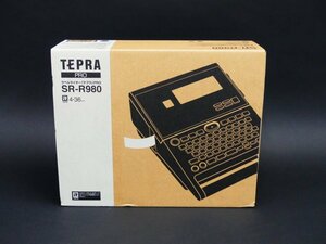 r821 未使用 キングジム TEPRA PRO テプラ プロ SR-R980 ラベルライター 幅12mm 白ラベル SS12KW 3本付き