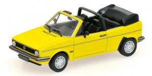 新品未開封 フォルクスワーゲン ゴルフ I カブリオレ 1980 イエロー 1/43 ミニチャンプス VW GOLF