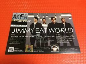 ジミー・イート・ワールド Jimmy Eat World 2008年来日公演チラシ1枚☆即決 JAPAN TOUR