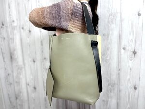 極美品 CELINE セリーヌ ツイステッド カバ トートバッグ ショルダーバッグ バッグ レザー マルチカラー A4収納可 80405