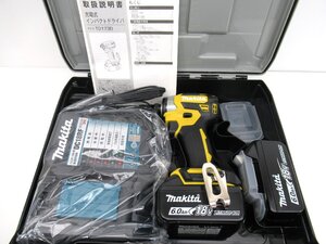 【未使用品】makita マキタ 充電式インパクトドライバ 18V 6.0Ah TD173DRGXFY イエロー 1K58 DC3-DE3