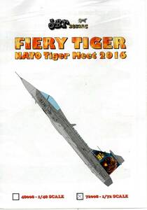 1/72　JBｒデカール　JBr Decals　72008 Fiery Tiger　JAS 39 Gripen