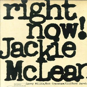 ★BLUE NOTE LP「ジャッキー・マクリーン JACKIE McLEAN RIGHT NOW !」NY USA / ゲルダー印 RVG LARRY WILLIS/BOB CRANSHAW 1966年