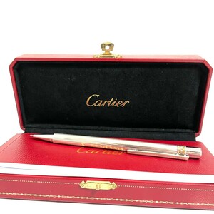 Cartier カルティエ ボールペン ツイスト式 シルバー ゴールド 筆記用具