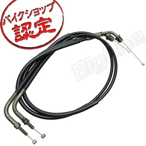 BigOne Cafe ステンレス 10cm ショート スロットル ケーブル アクセル ワイヤー SR400 SR500 1JR 1JN カフェレーサー セパハン 用 純正同等