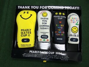 未使用 PEARLY GATES CUP 2024 DR1個 FW2個 UT1個　ヘッドカバー4個セット　パーリーゲイツカップ