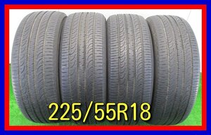 ■中古タイヤ■　225/55R18 98V YOKOHAMA GEOLANDAR SUV アウトランダー デリカD:5 フォレスター等 夏タイヤ 激安 送料無料 B799