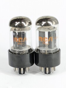 RCA　5692（6SN7高信頼管）同一ロット　2本　測定データあり　マッチドペア　良品　真空管　19127