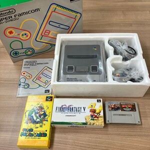 F069-K22-7247 NINTENDO 任天堂 ニンテンドー スーパーファミコン ゲーム機+ソフト セット 箱付き SHVC-001 ファイナルファンタジーV 他