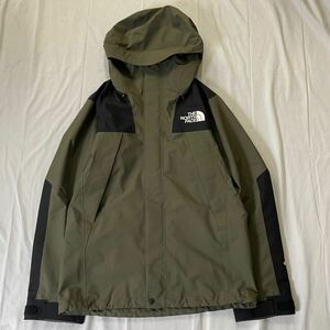 未使用級 THE NORTH FACE マウンテンジャケット GORE-TEX ゴアテックス パーカー 防水 NP61800 ノースフェイス ニュートープ グリーン L