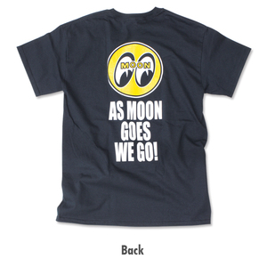 送料200円より　As MOON Goes We Go Tシャツ [TM661BK]　MOONEYES　ムーンアイズ　Mサイズ