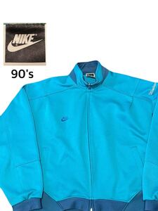 ★90s★NIKE★ナイキ★トラックジャケット★ジャージ★ジャケット★スウォッシュ★スポーツ★ロゴ★刺繍★古着★vintage★M★