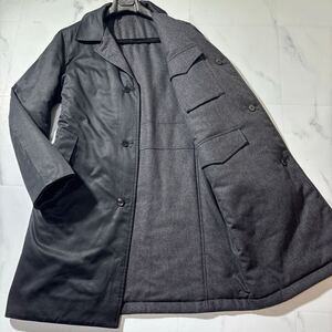 定価41万!!!頂点頂上オーラ!!!【ルイヴィトン LOUIS VITTON】豪華!!!全面総モノグラム!!! 極上カシミヤ◎ 中綿◎ リバーシブル◎ コート 50