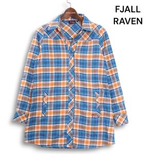 FJALL RAVEN フェールラーベン 秋冬♪ 長袖 フランネル チェック チュニック シャツ Sz.S　レディース アウトドア　K4T02073_B#B