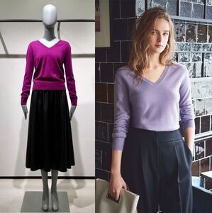 Theory セオリー New Basic Cashmere Vneck PO カシミヤ Vネック ニット