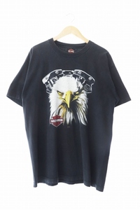 ハーレーダビッドソン HARLEY DAVIDSON VINTAGE 00s 2004 EAGLE GRAPHIC HOLOUBEK TEE ヴィンテージ イーグル グラフィック ホロベック Tシ