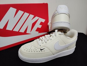 新品24cmナイキコートビジョンホワイトアイボリーCOURTVISION白エアフォース1AF1好きにNIKEレディーススニーカー