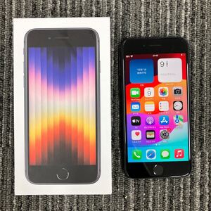 154【中古】iPhone SE 第3世代 64GB 黒　93％　ミッドナイト　 SIMフリー　シムフリー　Apple iPhone SE3　35897486 4688282