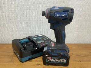 【1円スタート】Makita マキタ TD001G 充電式インパクトドライバ 充電器 DC40RA＋バッテリー BL4025 付き　動作良好