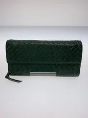 BOTTEGA VENETA 財布 レザー グリーン レディース