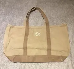 FSC ベージュ キャンバス トートバッグ