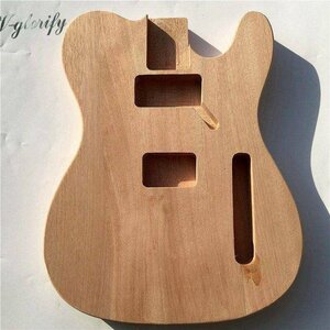 テレキャスター用未塗装ギターボディ マホガニー製ハムバッカー telecaster