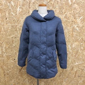 Gap × PRIMALOFT ギャップ × プリマロフト XS レディース 中綿ジャケット ショールカラー ドットボタン×ジップ留め 長袖 - 杢ネイビー