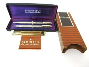 【6-90】 SHEAFFER STERLING SILVER シャープペンシル & ボールペン ケース付 シェーファー スターリングシルバー