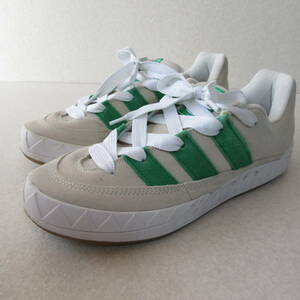 ○美品 BODEGA X BEAMS X ADIDAS ボデガ X ビームス X アディダス コラボ◆アディマティック スニーカー オフホワイト/グリーン 29㎝