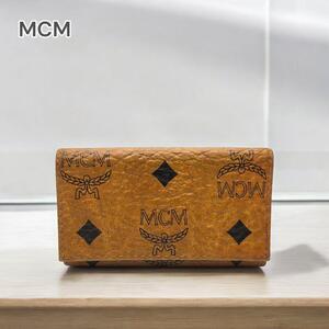 MCM 三つ折り キーケース おしゃれ ブラウン