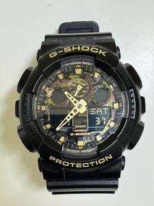 CASIO カシオ G-SHOCK Gショック GA-100CF WR20BAR 迷彩 ブラック