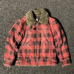 00s WOOLRICH Buffalo check far jacket