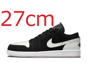 NIKE AIR JORDAN 1 LOW OMEGA BLACK WHITE 27cm ナイキ エア ジョーダン ロー オメガ ブラック ホワイト 国内黒タグ 新品未使用