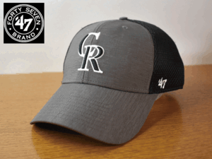 K566《未使用品》47 BRAND 47ブランド【フリーサイズ】COLORADO ROCKEIS ロッキーズ MLB 野球帽 帽子 キャップ USモデル