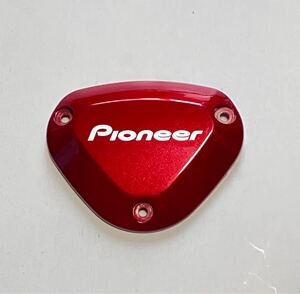 Pioneer パイオニア パワーメーターカバー メタリックレッド 浅いスレ傷あり