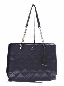 kate spade ケイトスペード キルティングレザー トート バッグ 黒 ■■ ☆ efb2 レディース