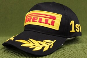 新品 ピレリ PZERO PIRELLI 1ST チャンピオンキャップ 帽子 ブラック 黒 Champion cap 管理No3Gm