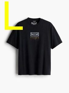 【新品】Lサイズ h&m ルーズフィット プリントTシャツ Nine Inch Nails ビンテージ