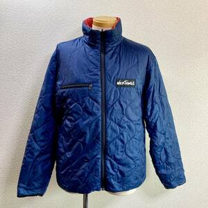 【made in USA】 ワイルドシングス WILD THINGS プリマロフトPrimaloft 中綿 リバーシブルキルティングジャケット M ネイビー レッド USA製