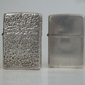 1円スタート激レア ZIPPO ジッポー STERLING SILVER スターリングシルバー 2000 2005 オイルライター まとめ 32561 11-2