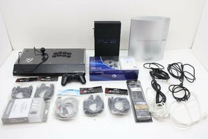 25MS●SONY ソニー ゲーム機 周辺機器 まとめ売り ジャンク PlayStation PS2 PS3 FIGHTING EDGE アケコン 端子ケーブル コントローラー