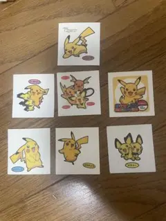 ポケモンシール　ピカチュウ　ピチュー　ライチュウ