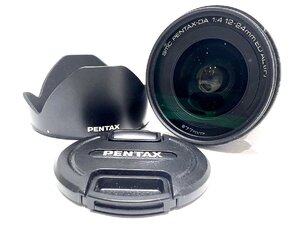 【OMO2102】【1円～】ペンタックス SMC PENTAX-DA 1:4 12-24mm ED AL 〔IF〕 Φ77mm レンズ フード付き 動作確認不可 ジャンク扱い