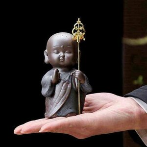 新品 地藏 職人手作 陶瓷器 置物 仏教 仏像 工芸品 未使用