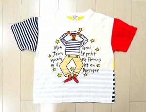 カステルバジャック ★ シャツ ★ ロゴプリント入り ★ ホワイト ★ CASTELBAJAC KIDS SPORT