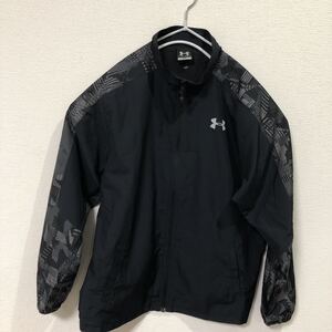 ◇アンダーアーマー UNDER ARMOUR ジュニア ウィンドブレーカー ブラック XLサイズ BTR2143