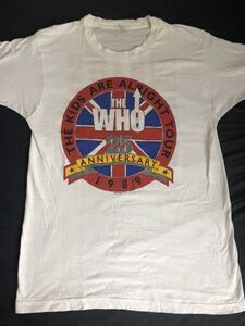 80sUSA製☆Screen Starsボディ☆The Who☆ツアーＴシャツ☆バックプリント☆ロックT☆ビンテージ☆ビートルズ☆オアシス☆モッズ☆サチモス