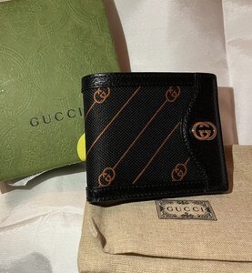 Gucci グッチ インターロッキングG 財布 ブラック ★新品